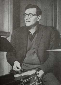 Peter Weiss am Schlagzeug, um 1963